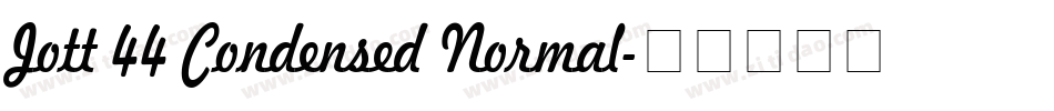 Jott 44 Condensed Normal字体转换